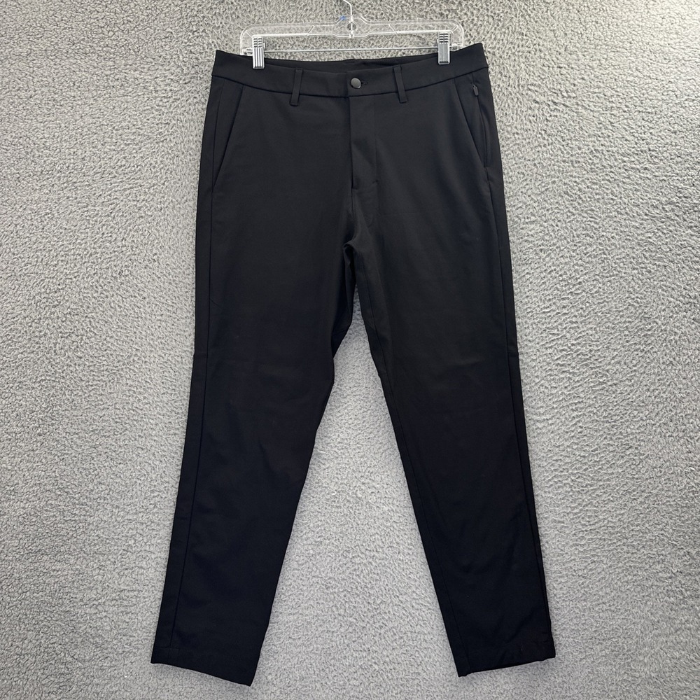 Lululemon Commission Pants Slim Black Business Casual Preppy Chino Men's 32 x 27